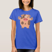 T-shirt Femme Cochon Cartoon Sympa (Devant)