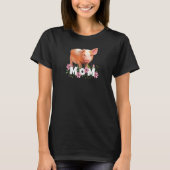 T-shirt Femme Cochon Maman mignonne Jeune Cochon Motif (Devant)