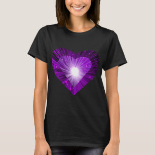 T-shirt femme 'coeur' de Purple Heart noir