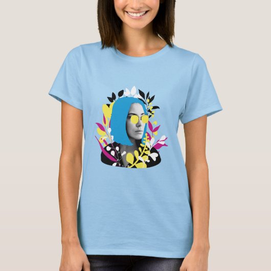 T-shirt Femme colorée cool (Devant)