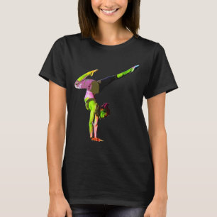 T-shirt Femme colorée de yoga