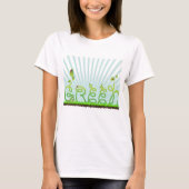 T-shirt Femme Concept Vert (Devant)