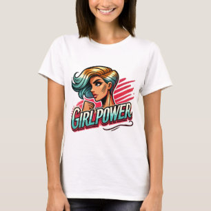 T-shirt Femme confiante - Illustration audacieuse et vive