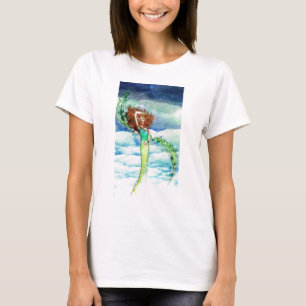 T-shirt Femme contre un ciel faisant rage
