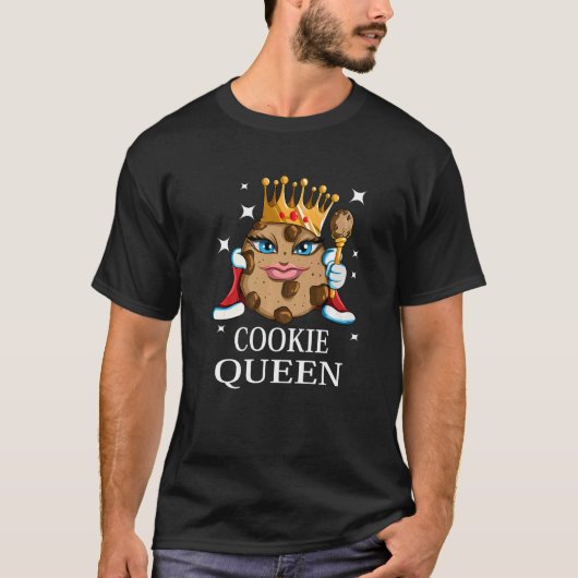 T-shirt Femme Cookie Sweets Baking Cookie Queen Premium (Devant)