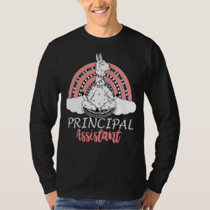 T-shirt Femme Cool adjointe principale Llama Rainbow