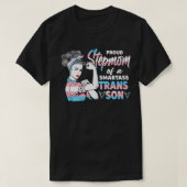 T-shirt Femme Cool Fière de l'incassable Trans Step Maman (Design devant)