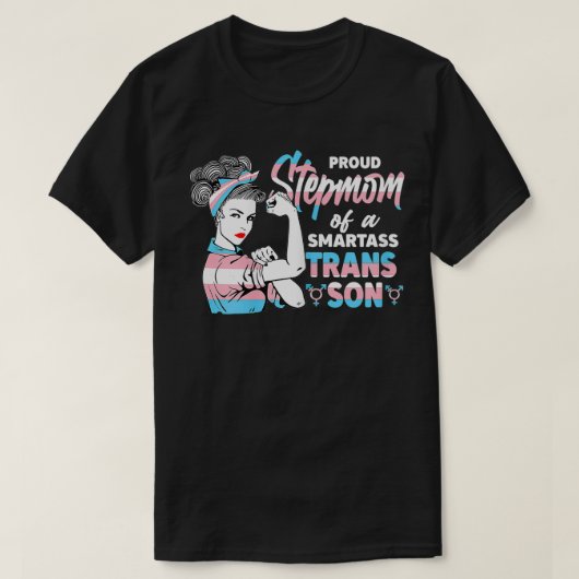 T-shirt Femme Cool Fière de l'incassable Trans Step Maman (Design devant)