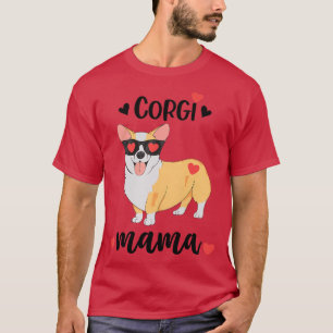 T-shirt Femme Corgi Mama, Corgi Love, Corgi Maman, Corgi M