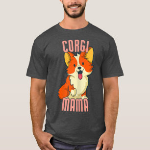T-shirt Femme Corgi Mama Funny Corgi Propriétaire du chien