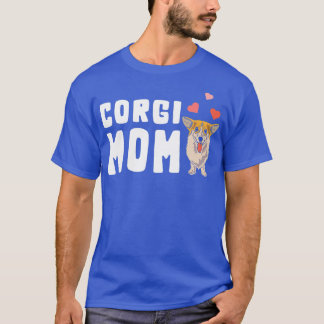T-shirt Femme Corgi Mama Funny Corgi Propriétaire du chien