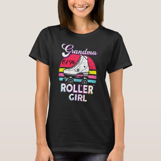 T-shirt Femme Correspondant Anniversaire Retro Roller Pati (Devant)