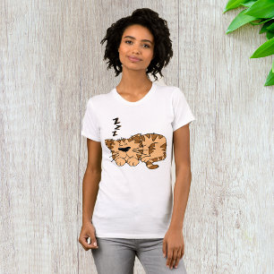 T-shirt femme couchage chat