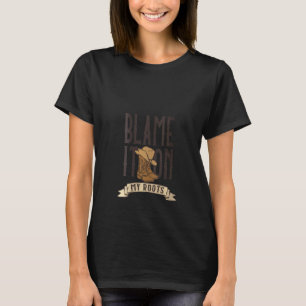 T-shirt Femme Country Cowgirl Blâmer Sur Mes Racines Weste