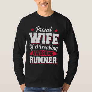 T-shirt Femme Coureuse de Marathon Joggeuse Coureuse