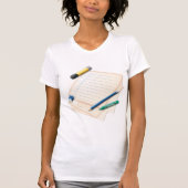 T-shirt femme crayon et papier (Devant)