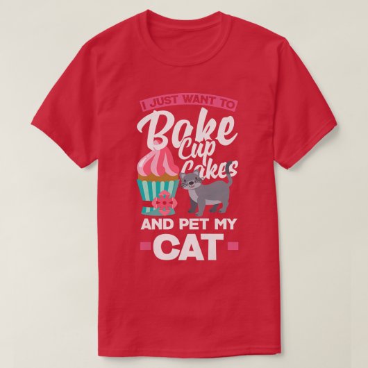 T-shirt Femme Cupcake Baking Chat Propriétaire (Design devant)
