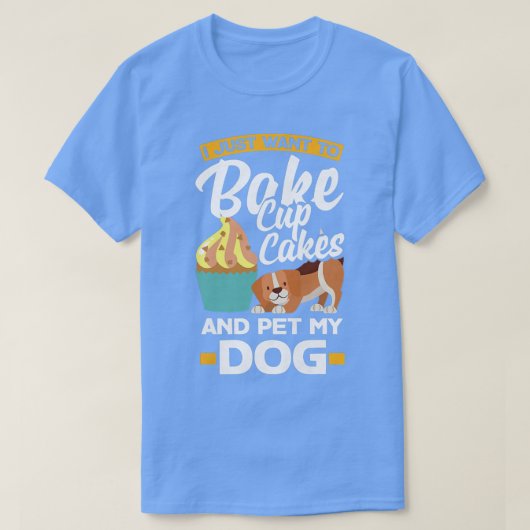 T-shirt Femme Cupcake Baking Chien Propriétaire (Design devant)