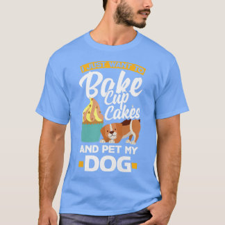 T-shirt Femme Cupcake Baking Chien Propriétaire
