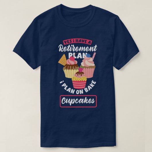 T-shirt Femme Cupcake Baking Funny Bake Lover Retraite (Design devant)