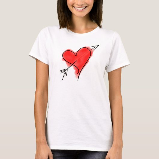 T-shirt femme CUPID'S FLROW (Devant)