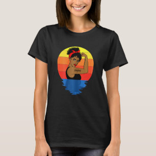 T-shirt Femme Curly Black Queen Afro afro-américaine