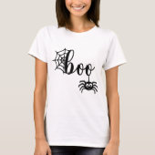 T-shirt Femme Cute Boo Halloween (Devant)