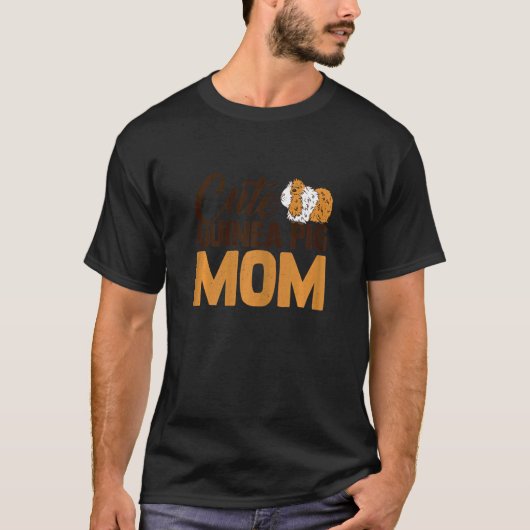 T-shirt Femme Cutie Guinée Pig Maman Pig Propriétaire Pig  (Devant)