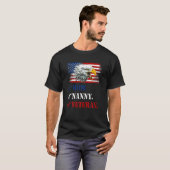 T-shirt Femme d'abord maman maintenant Nanny American Eagl (Devant entier)