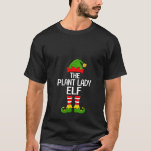 T-shirt Femme Dame aux plantes Elfe Noël Famille assortie