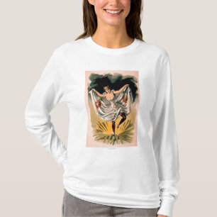 T-shirt Femme dans le costume de danse sur l'affiche de