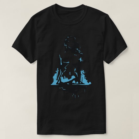T-shirt femme dans l'eau (Design devant)