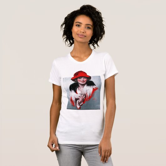 T-shirt Femme dans Red Hat (Devant entier)