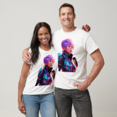 T-shirt Femme Dans Spacesuit Style Anime (Unisexe)