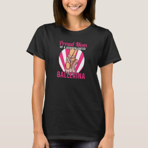 T-shirt Femme Dansant Ballerina Citation Pour Une Maman D'