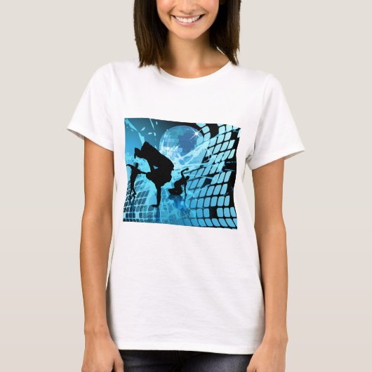 T-shirt femme danseuse en silhouette (Devant)