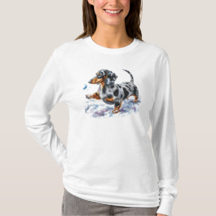 T-shirt femme Dapple Dachshund