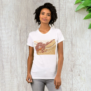 T-shirt femme d'art de la maison