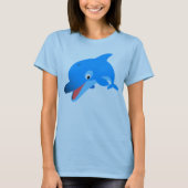T-shirt femme dauphin à saut mignon (Devant)