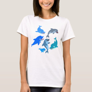 T-shirt femme Dauphin Dauphin Cartoon
