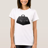 T-shirt femme de 1 KG poids (Devant)