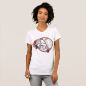 T-shirt femme de baseball (Devant entier)