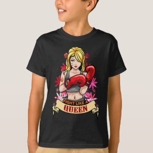 T-shirt Femme de boxe de kickboxing forte et autonome Fitn