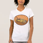 T-shirt Femme de camion de remorque (Devant)