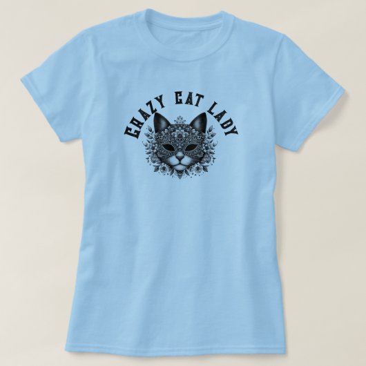 T-shirt Femme de chat folle (Design devant)