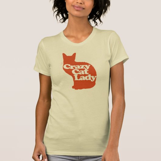 T-shirt Femme de chat folle (Devant)