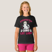 T-shirt femme de chat parfaitement saine (Devant entier)