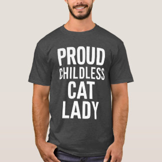 T-shirt Femme de chat sans enfant Lady for Cat Maman Femme