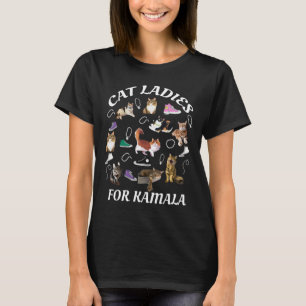 T-shirt Femme De Chat Sans Enfant Pour Kamala Harris 2024