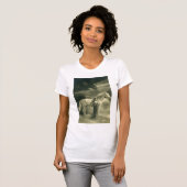 T-shirt femme de cheval blanc (Devant entier)